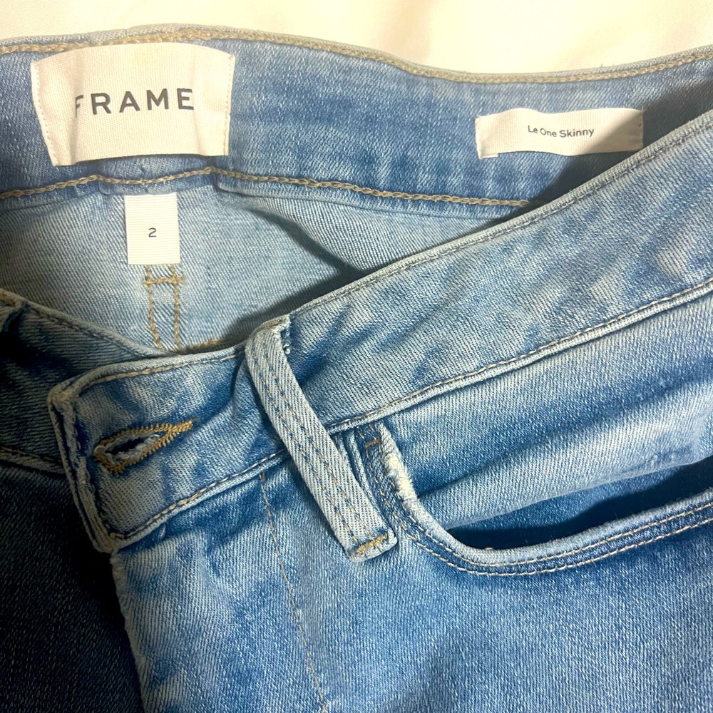 FRAME LE ONE SKINNY mid rise jeans - Picture 8 of 9